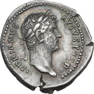 obverse: Hadrian (117-138). AR Denarius, 128-129