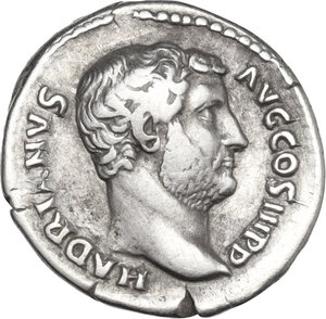 obverse: Hadrian (117-138). AR Denarius, 136 AD