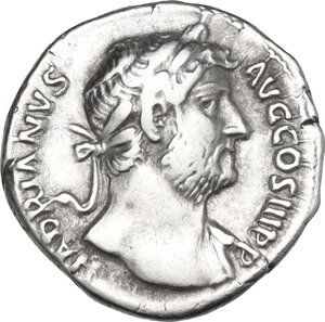 obverse: Hadrian (117-138). AR Denarius, 137-138
