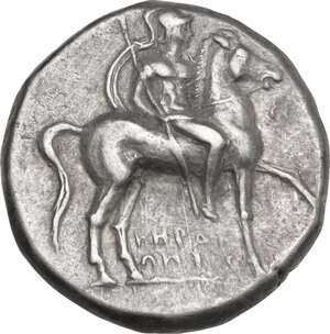 obverse: Southern Apulia, Tarentum. AR Nomos, 272-240 BC