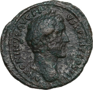 obverse: Antoninus Pius (138-161). AE As, 143-144