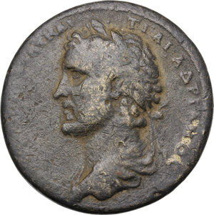 obverse: Antoninus Pius (138-161). AE Medallion• Ionia, League of Thirteen Cities, Marcus Claudius Fronto, asiarch and high priest