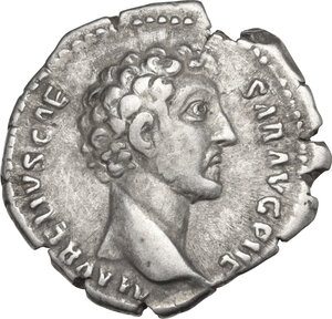 obverse: Marcus Aurelius as Caesar (139-161). AR Denarius, 148-149