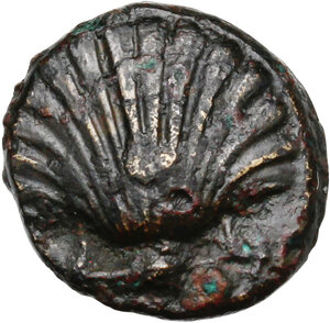 obverse: Southern Apulia, Tarentum. AE 13.5 mm. c. 275-200 BC