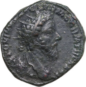 obverse: Marcus Aurelius (161-180). AE Dupondius, 177 AD