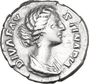 obverse: Diva Faustina II (after 176 AD). AR Denarius, 176-180