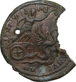reverse: Lucius Verus (161-169). AE Medallion, Nysa mint, Lydia. Magistrate Diodotos