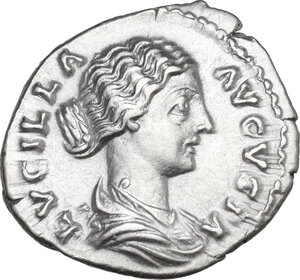 obverse: Lucilla, wife of Lucius Verus (died 183 AD). AR Denarius, 164-180