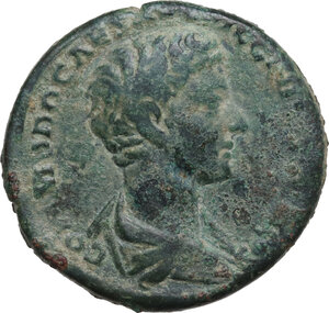 obverse: Commodus as Caesar (175-177). AE As, 176 AD