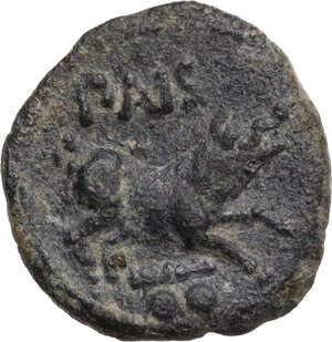 reverse: Northern Lucania, Poseidonia-Paestum. AE Sextans, c. 218-211 BC
