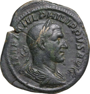 obverse: Philip I (244-249). AE Sestertius