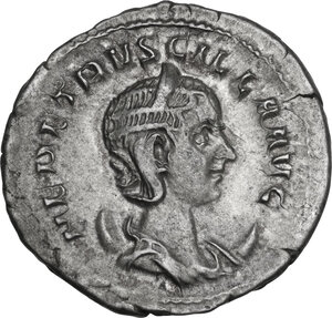 obverse: Herennia Etruscilla, wife of Trajan Decius (249-251 AD). AR Antoninianus