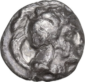 obverse: Southern Lucania, Thurium. AR Obol, 350-300 BC