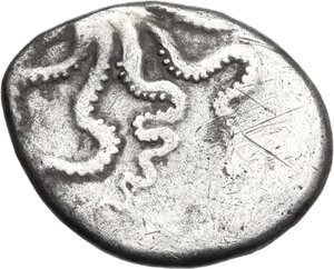 reverse: Etruria, Populonia. AR 20-Asses, 3rd century BC