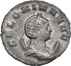 obverse: Salonina, wife of Gallienus (died 268 AD). AR Antoninianus, Mediolanum mint, 260-268