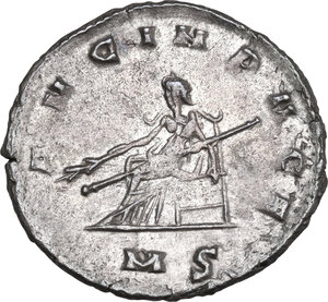reverse: Salonina, wife of Gallienus (died 268 AD). AR Antoninianus, Mediolanum mint, 260-268