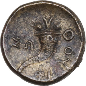reverse: Southern Lucania, Thurium. AE 12 mm, c. 280-250 BC