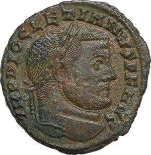 obverse: Diocletian (284-305). AE Follis, Carthage mint, 299-303