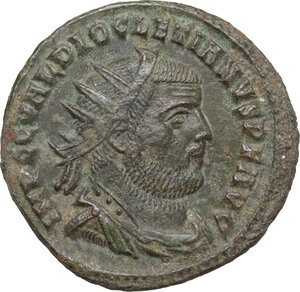obverse: Diocletian (284-305). AE Follis, Cyzicus mint, 295-299