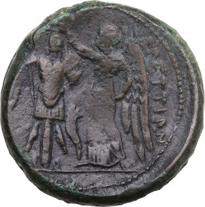 reverse: Bruttium, Brettii. AE Didrachm, c. 214-211 BC