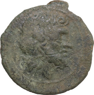obverse: Bruttium, Brettii. AE Reduced Uncia, c. 211-208 BC