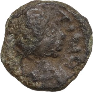 obverse: Justin II (565-578). AE Pentanummium, Ravenna mint (?)