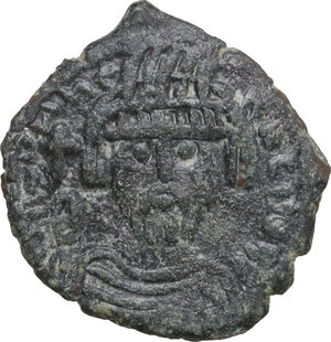 obverse: Heraclius (610-641). AE Half Follis, Nicomedia mint, dated RY 2 (611-612)