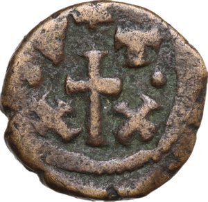 reverse: Constans II (641-668). AE Half Follis, Carthage mint