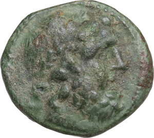 obverse: Bruttium, Rhegion. AE Trichalkon, c. 211-200 BC
