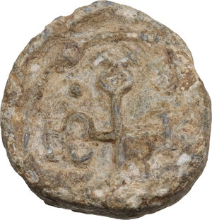 reverse: PB Seal, c. 7th-11th century AD