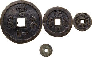 reverse: China. Multiple lot of 4 (four) coins. SOLD AS IS NO RETURNS