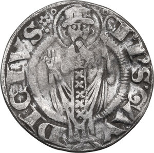 reverse: Italy .  Autonome (1250-1385). AR Grosso agontano, Ancona mint