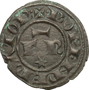 obverse: Italy.  Federico II (1194-1250). BI Denar, 1247-1248, Messina mint