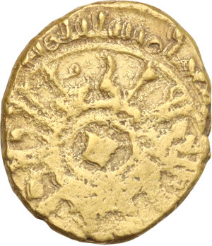 obverse: Italy .  Ruggero II (1105-1154). AV Multiple of Tarì, Messina or Palermo