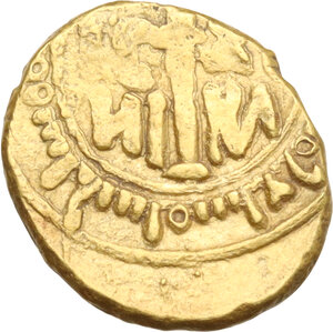 reverse: Italy .  Ruggero II (1105-1154). AV Multiple of Tarì, Messina or Palermo