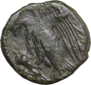 reverse: Akragas. AE 19 mm, c. 275-240 BC