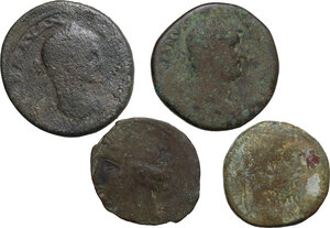 obverse: The Roman Empire. Multiple lot of four (4) AE unclassified coins