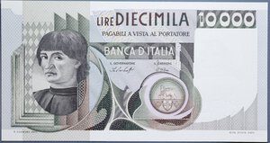 reverse: REPUBBLICA ITALIANA 10000 LIRE 30/10/1976 CASTAGNO FDS