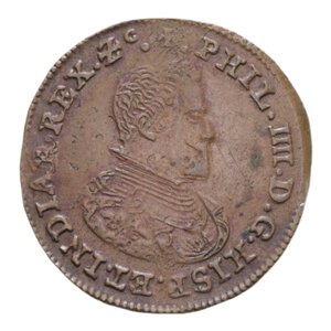 obverse: OLANDA COLONIA SPAGNOLA PHILIPPE IV TOKEN 1659 CU. 6,05 GR. SPL