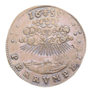 reverse: OLANDA COLONIA SPAGNOLA PHILIPPE IV TOKEN 1659 CU. 6,05 GR. SPL