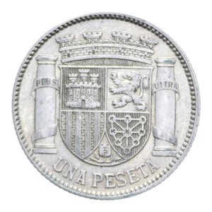 reverse: SPAGNA 1 PESETA 1933 (3-4) AG. 4,96 GR. BB-SPL