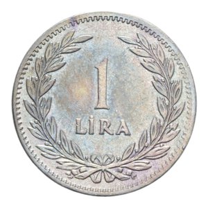 reverse: TURCHIA 1 LIRA 1947 AG. 7,32 GR. BB-SPL