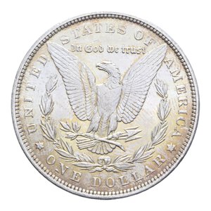 reverse: USA DOLLARO 1886 MORGAN AG. 26,78 GR. FDC (SEGNETTI)