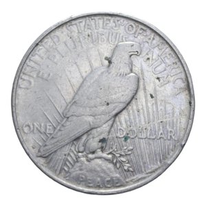 reverse: USA DOLLARO 1922 D PACE AG. 26,73 GR. BB+