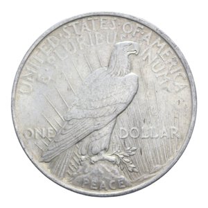 reverse: USA DOLLARO 1923 PACE AG. 26,78 GR. SPL+