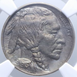 obverse: USA 5 CENT. 1913 TYPE 2 NI. UNC DETAILS CLEANED (SIGILLATA NGC 5786050-019)