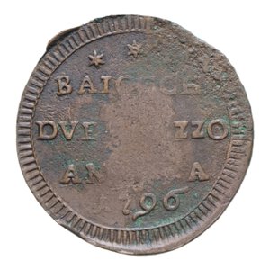 reverse: ANCONA PIO VI (1775-1779) 2 1/2 BAIOCCHI 1796 SAMPIETRINO CU. 11,54 GR. qBB