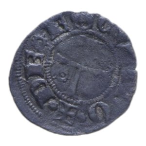 reverse: ASCOLI LADISLAO RE DI NAPOLI (1406-1413) DENARO O PICCIOLO RRR MI. 0,40 qBB