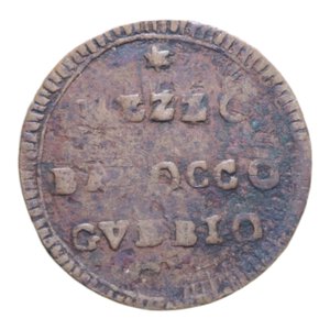 reverse: GUBBIO PIO VI (1775-1779) MEZZO BAIOCCO S.D. R CU. 4,01 GR. qBB