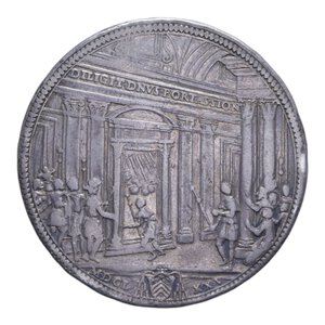 reverse: ROMA CLEMENTE X (1670-1676) PIASTRA 1675 GIUBILEO R AG. 31,05 GR. BB (COLPETTI AL BORDO)